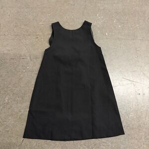 Easy Clothes Black Sleeveless A-Line Shift Dress Triple Bow Open Back New